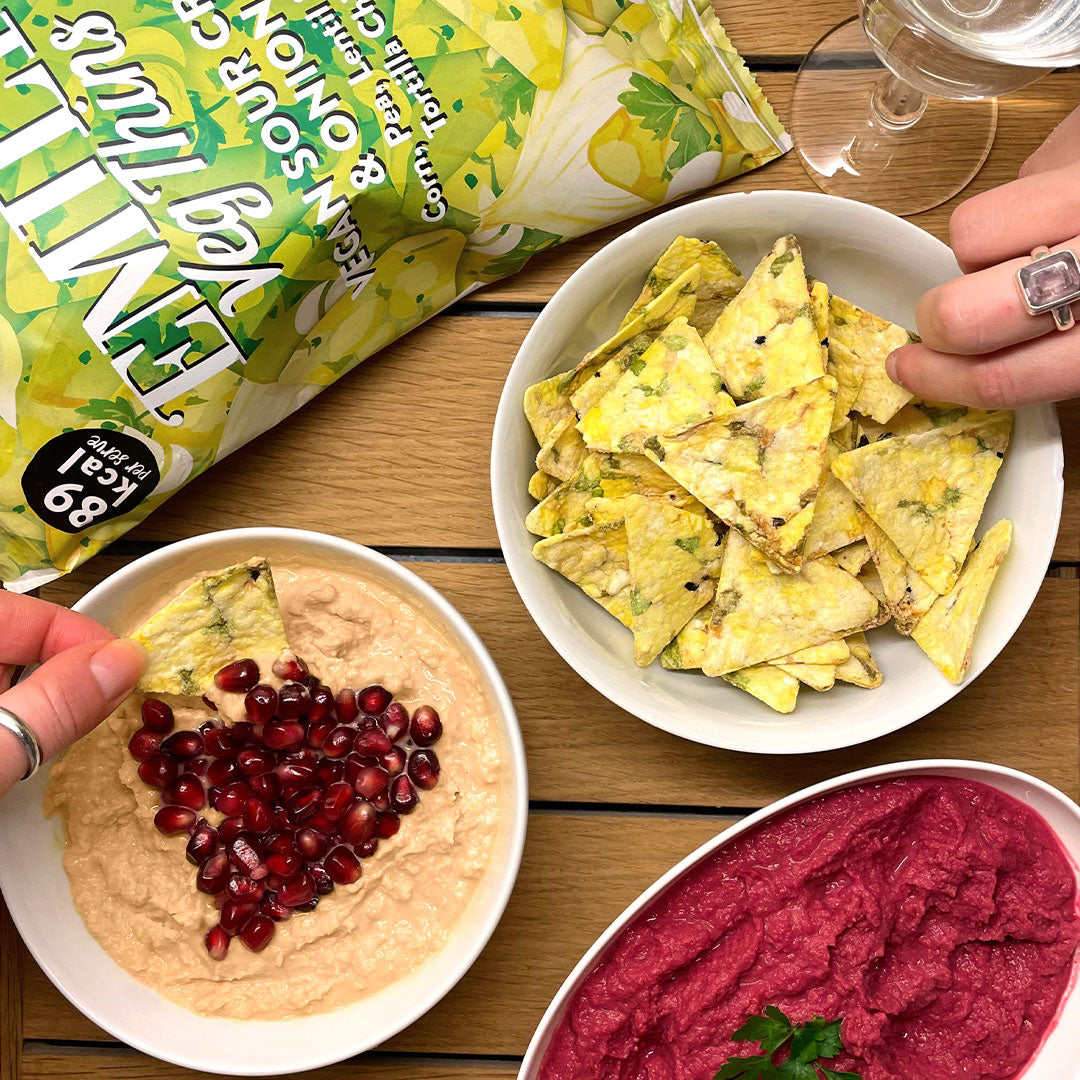 Valentine’s Day Heart Hummus and Beetroot Dip